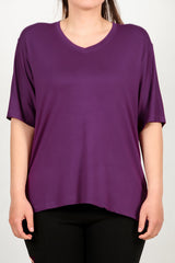 Blouse In Grote Maten - Paars