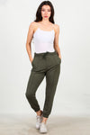 Çimalı Sweatbroek Met Boorden Khaki