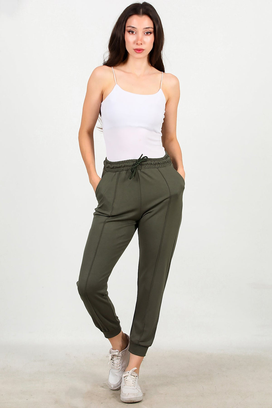Çimalı Jogginghose Mit Bündchen Khaki