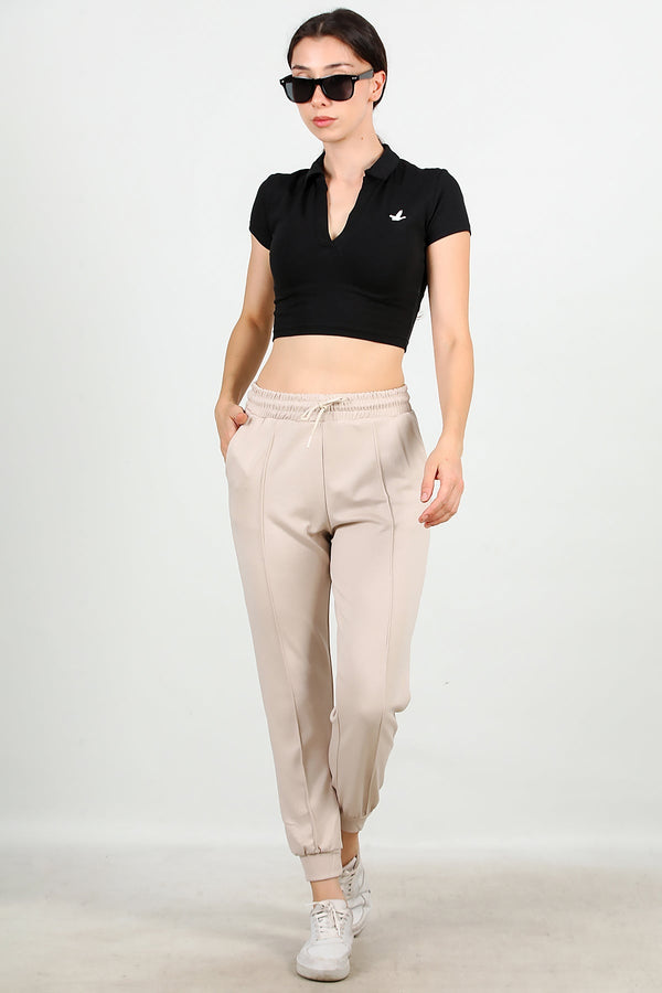 Çimalı Sweatbroek Met Boorden Stone