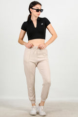 Çimalı Sweatbroek Met Boorden Stone