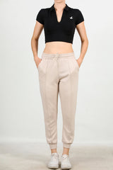 Çimalı Sweatbroek Met Boorden Stone