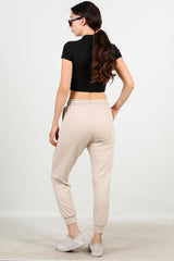Çimalı Sweatbroek Met Boorden Stone