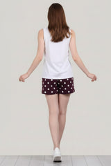Multicolor Mouwloos Pyjama‑Set Met Short