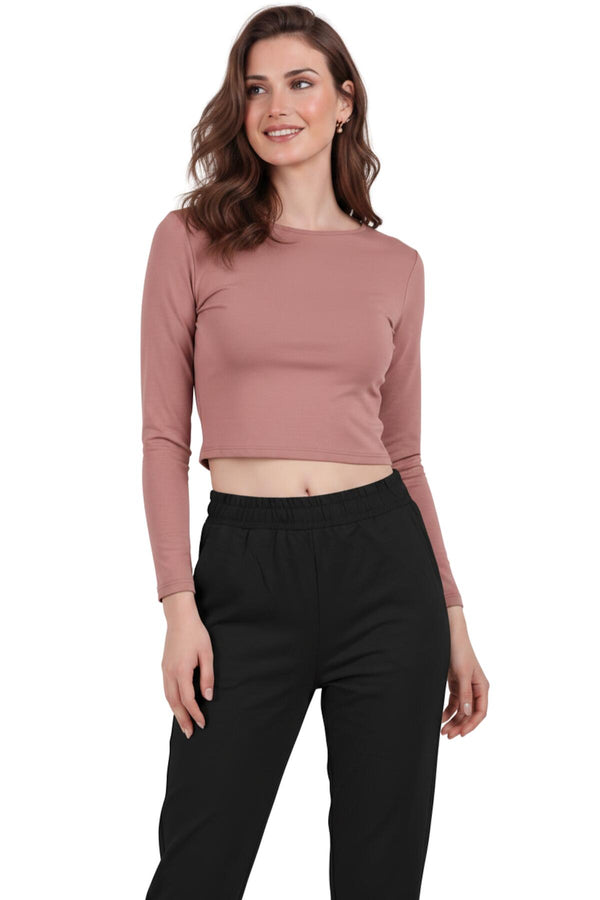 Broek Met Geplooide Zoom Zwart