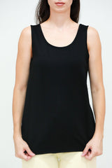 T - Shirt Met Brede Bandjes – Zwart