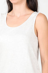 T - Shirt Met Brede Bandjes – Grijs