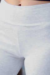 Legging Met Hoge Taille En Flared Pijp — Grijs