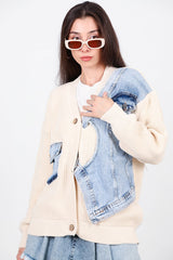 Cardigan Met Denim - Vest