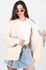 Cardigan Met Denim - Vest