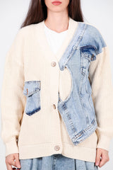Cardigan Met Denim - Vest