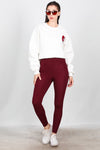 Bordeaux High - Waist Legging