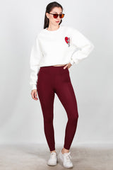 Bordeaux High - Waist Legging