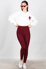 Bordeaux High - Waist Legging
