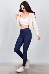 Legging Met Hoge Taille – Marineblauw