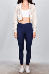 Legging Met Hoge Taille – Marineblauw