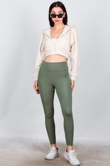 Legging Met Hoge Taille – Khaki