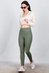 Legging Met Hoge Taille – Khaki