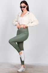 Legging Met Hoge Taille – Khaki