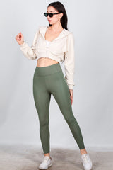 Legging Met Hoge Taille – Khaki