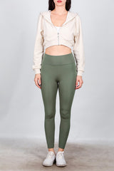 Legging Met Hoge Taille – Khaki