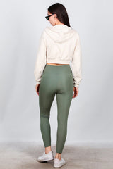 Legging Met Hoge Taille – Khaki