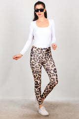 Leggings Mit Leopardenmuster – Beige