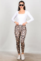 Leggings Mit Leopardenmuster – Beige