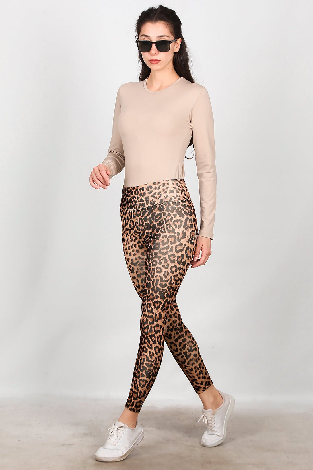 Legging Met Luipaardprint – Bruin