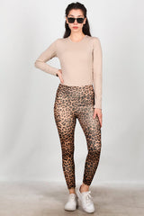 Legging Met Luipaardprint – Bruin
