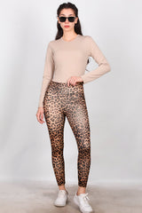 Legging Met Luipaardprint – Bruin