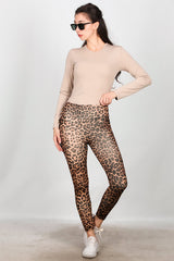 Legging Met Luipaardprint – Bruin