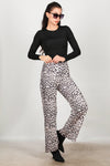 Luipaardprint Broek – Crème