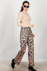 Luipaardprint Broek – Beige