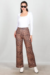Luipaardprint Broek – Bruin