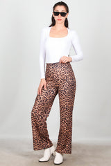Luipaardprint Broek – Bruin