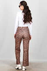 Luipaardprint Broek – Bruin