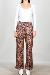 Luipaardprint Broek – Bruin