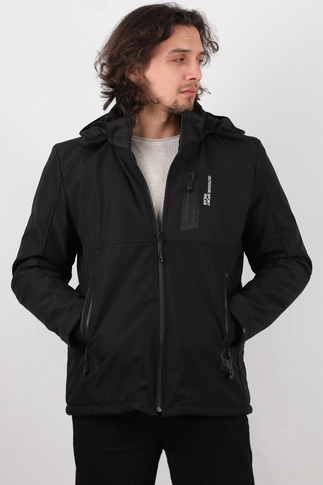 Heren Jack Met Capuchon – Zwart