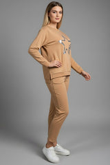 Stern‑Set Mit Metallic‑Effekt – Beige (Große Größen)