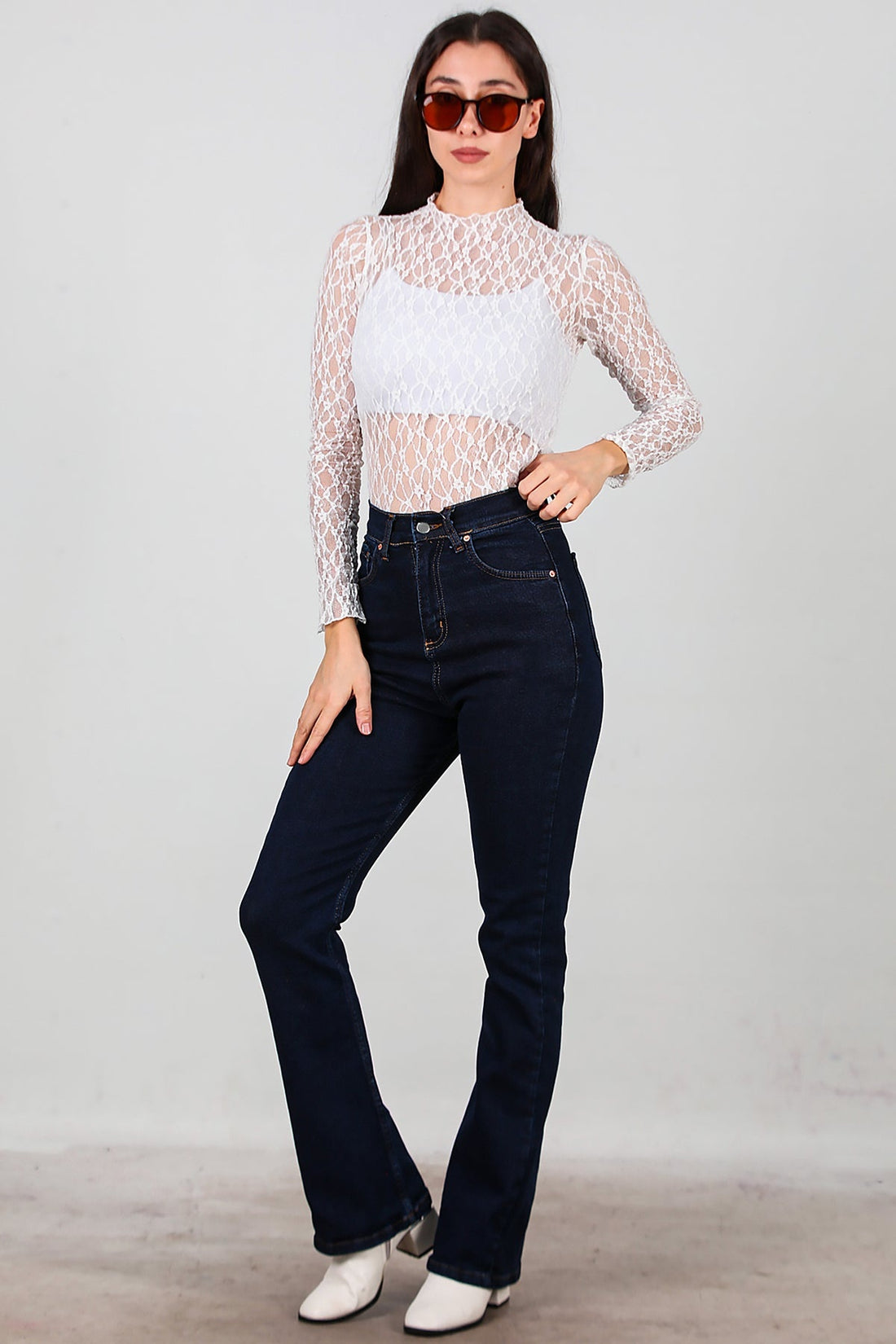 Denim Flared Jeans