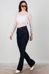 Denim Flared Jeans