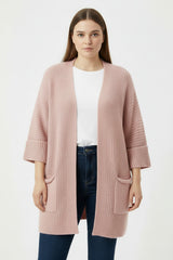 Vest Met Zakken In Grote Maten — Roze