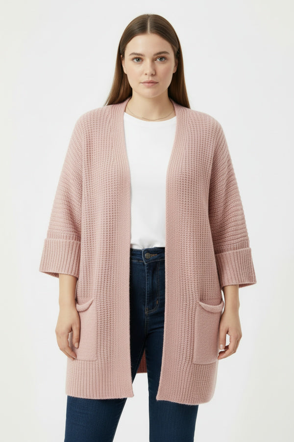 Vest Met Zakken In Grote Maten — Roze