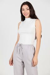 Mouwloze Body — Wit
