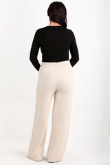 Dames Çimalı Gebreide Broek – Stone