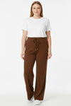 Dames Gebreide Broek Met Çima - Detail — Bruin