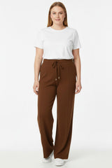 Damen Strickhose Mit Çima - Detail — Braun