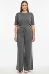 Gebreide Broek Met Çima - Detail — Antraciet