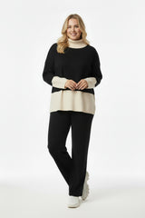 Panel - Detail Two - Piece Knit Set — Black